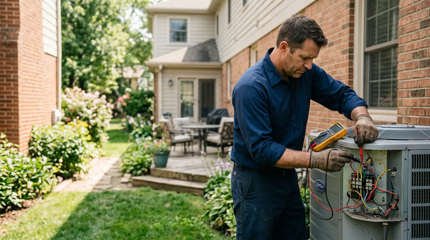 HVAC technician working near Conyngham, PA